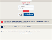 Tablet Screenshot of engelsknorskordbok.com